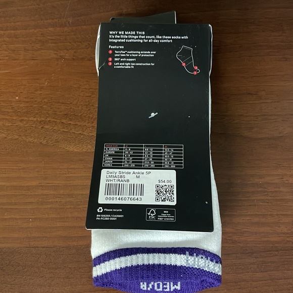 Men’s Daily Stride Comfort Low-Ankle Socks *5 Pack - Picture 2 of 3